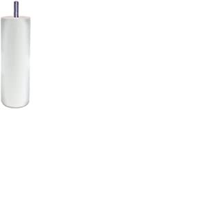 Margot 3700527817620 Cylindre Lot de 4 Pieds de Sommier, Blanc, Hauteur 15 cm