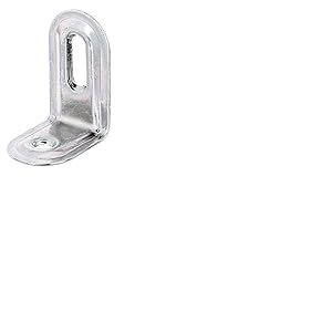 Alberts 847616 Équerre réglable | emboutie | électro-galvanisé, passivé à couche épaisse | 40 x 22 x 28 mm | kit de 50