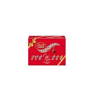 Lindt - Boîte Cadeau LINDOR - Assortiment de Chocolat au Lait, Noir 45%, Blanc, Noisette, Cœur Blanc, Double Chocolat - Cœur Fondant, 930g