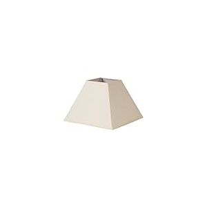 Abat-jour en tissu popeline, type pyramide, beige, dimensions 40 x 18 x 28 cm, id&eacute;al pour lampes E27, d&eacute;coration &eacute;l&eacute;gante et moderne