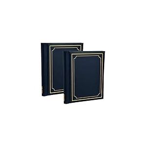 ARPAN CL-SM72BE-PK2 Lot de 2 albums photos auto-adhésifs Style moderne 72 feuilles 144 pages Bleu Papier