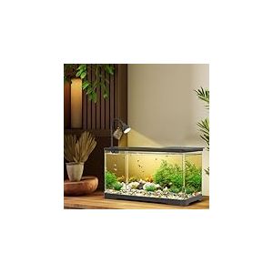 Zstar Aquarium de Table Betta avec lumière et oxygénation, 18 l, kit de démarrage d'aquarium décoratif pour crevettes, méduses, Poissons Rouges