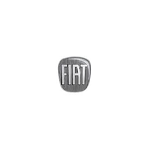 Fiat 14186E Autocollant 3D Remplacement Logo pour Grande Punto, Arri&egrave;re, Noir