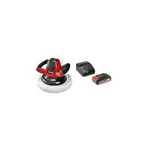 Einhell Polisseuse pour carrosserie sans fil CE-CB 18/254 Li Solo Power X-Change (Livr&eacute; avec deux bonnets) avec Chargeur et Batterie 2,5Ah