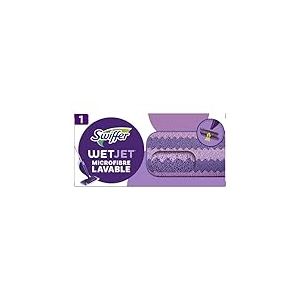 Swiffer WetJet Lingette Lavable en Micro-Fibre Multi-Surfaces, R&eacute;utilisable et Lavable en Machine, Sans Traces ni R&eacute;sidus, Pour Tous Types de Sols