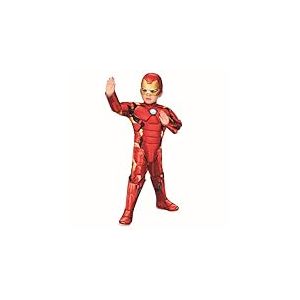 Rubies D&eacute;guisement officiel Marvel Avengers Iron Man Deluxe pour enfant de 3 &agrave; 4 ans (702035), pour la journ&eacute;e mondiale du livre, Halloween, Halloween
