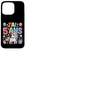 Enfant Licorne Enfant 5ans Anniversaire Garcon Fille Licorne Coque pour iPhone 15 Pro Max