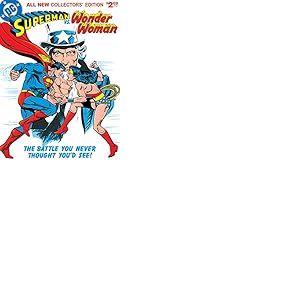 DC Comics Superman Vs Wonder Woman (Battle) 60 x 80 cm Toile Imprimée