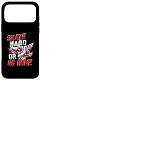 Skate Hard Or Go Home Retro Roller Skates Design Coque pour iPhone 17 Pro Max