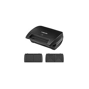 LAGRANGE - Gaufrier Mini maxi avec jeu de plaques Gaufres et croque-monsieur 900W