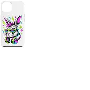 Style Époque Punk Lapin Lunettes de Soleil Lapins Coque pour iPhone 13