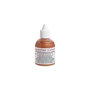 Sugarflair Colours Airbrush Colours Rose Gold - Nourriture Dye Liquide, Peinture Airbrush pour G&acirc;teaux, Cupcakes, Gla&ccedil;age et D&eacute;corations de G&acirc;teaux - 60 ml