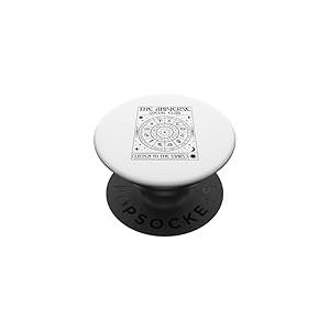 The Universe Social Club Listen to The Stars (Signes du Zodiaque) PopSockets PopGrip Adhésif