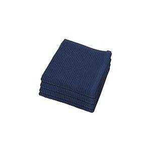 Now Designs Ripple Lavette de Cuisine, Lot de 4, Bleu Indigo, Lot de 4