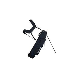 Ben Sayers LTE Sac &agrave; Crayon avec Support de Golf l&eacute;ger avec Double bandouli&egrave;re et Rembourrage Lombaire Noir/Bleu 15,2 cm