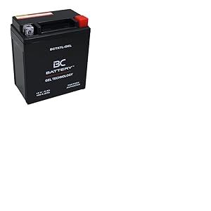 BC BATTERY Batterie de démarrage pour moto avec GEL 12V 6Ah BCTX7L-GEL Moto&Scooter, sans entretien scellée préchargée similaire à YTX7L-BS