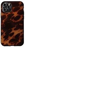 Coque pour iPhone 11 Pro Écaille de tortue écaille de tortue foncée imprimé animal bohème