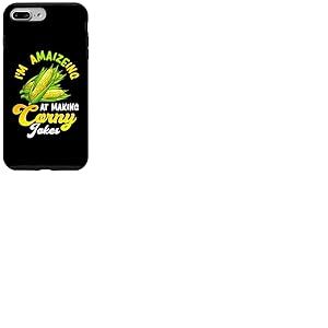 des Jeux de Mots Idiots sur Le ma&iuml;s Que J'adore Faire des blagues banales Coque pour iPhone 7 Plus/8 Plus