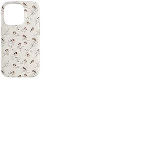 Vintage Redbreast Branches d'hiver Nues Coque pour iPhone 14 Pro