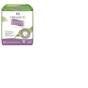 Organyc - Lot de 12 sous-v&ecirc;tements en coton bio pour fuites urinaires ind&eacute;sirables et mauvaises odeurs Taille XL