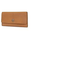 Timberland Leather RFID Flap Wallet Clutch Organizer, Portefeuille Femme, Blé (Nubuck), Taille Unique