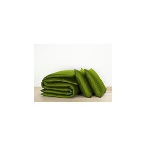 Parure Linge de lit Olivia Cactus - Set Housse de Couette 240x220 cm + 2 taies d'oreiller 60x70 cm