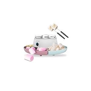 Cecotec Chamallow Carbecue guimauve et fondue Marshmallow Fun&Sugar Marshmallow. Machine pour chauffer des marshmallows, S'more, avec 270 W de puissance et 2 fourchettes en m&eacute;tal.
