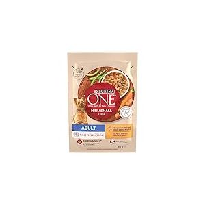 PURINA ONE Mini/S Lot de 26 boîtes de Nourriture Humide pour Chiens de Petite Taille, Riches en Poulet et légumes, 26 x 85 g