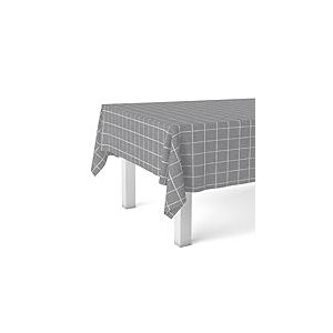 Martina Home Nappe en Toile cirée carrée Grise 200 x 140 cm