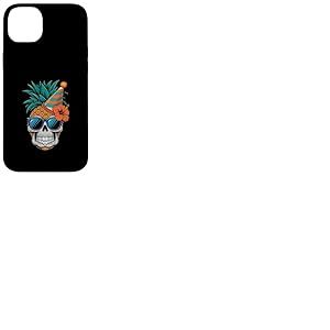 T&ecirc;te de Mort Ananas avec Chapeau de Lunettes de Soleil Coque pour iPhone 14 Plus