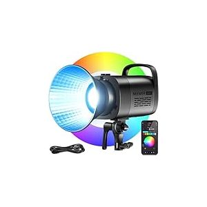 NEEWER CB100C 130W RGB COB Video Light avec 2.4G/Application Contrôle à Distance, Éclairage Continue RGB LED, Monture Bowens Lumière Photo Studio