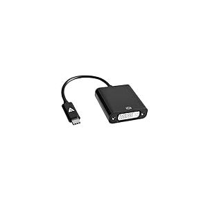 V7 V7UCDVI-BLK-1E USB-C m&acirc;le vers DVI-D femelle Adaptateur Noir