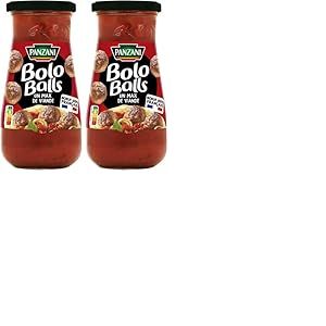 Panzani Sauce tomate Bolo Balls avec un Max de Viande 400 g (Lot de 2)