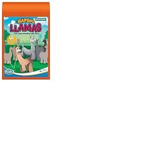 ThinkFun 76575 Flip N' Play Leaping Llamas Le Jeu de logique pour Enfants et Adultes de 8 Ans, à partir de 1 Joueur, Blanc