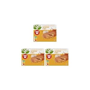 Céréal Bio Galettes Orge & Boulgour au Chèvre & Miel - Végétarien et Bio - Simple et Rapide à Réchauffer - 200g (2 x 100g) - 200726 (L'emballage Peut Varier) (Lot de 3)