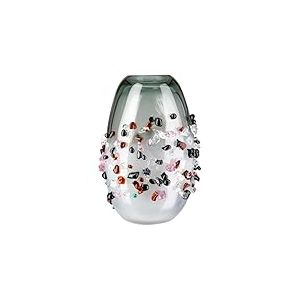 Vase en Verre teinté dans la Masse - Noir - Hauteur : 29 cm - Largeur : 21 cm - Vase décoratif - Accessoire d'intérieur