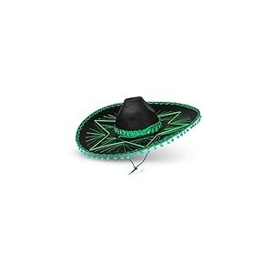Dress Up America Chapeau Sombrero Vert Pour Adultes - Chapeaux Mexicains Sombrero - Chapeaux De Costume De F&ecirc;te Traditionnelle