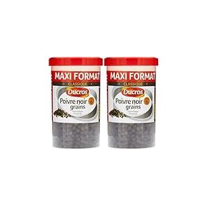 DUCROS - Poivre Noir Grains 90 g (Lot de 2)