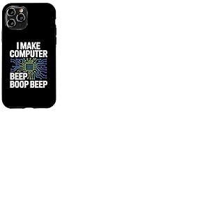 I Make Computer Beep Boop Beep Ingénieur réseau Coque pour iPhone 11 Pro