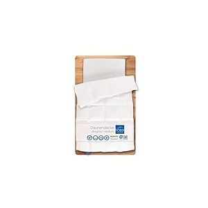 Böhmerwald Linea by allnights Couette Douillette, Taille Moyenne, 200 x 200 cm, 100% Plumes et Duvet, Convient aux Personnes allergiques, Lavable jusqu'à 60 °C, fabriquée en Allemagne