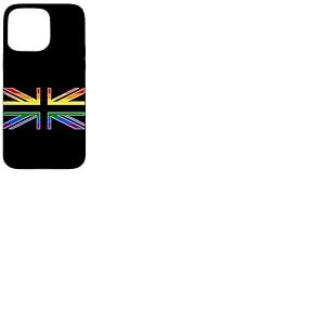 Drapeau Union Jack LGBTQ GAY Pride arc-en-ciel Royaume-Uni Coque pour iPhone 15 Pro Max