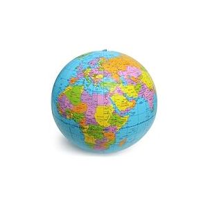 Ballon bleu clair - globe gonflable