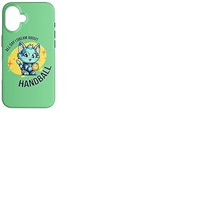 Handball Ballon de handball Chat-chattes Joueuse de handball Coque pour iPhone 16