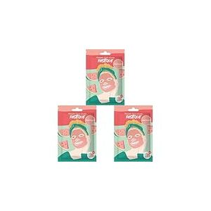 Masque Tissu Visage Facial Past&egrave;que - Soin Nourrissant et Hydratant - Soin Express en 10 Minutes - Pour Peau Douce et &Eacute;clatante - Routine Skincare Visage et Beaut&eacute; - French Tendance (Lot de 3)