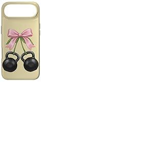 Kettlebells Bouilloire pour Filles et Femmes avec n&oelig;ud Rose Coque pour iPhone Air