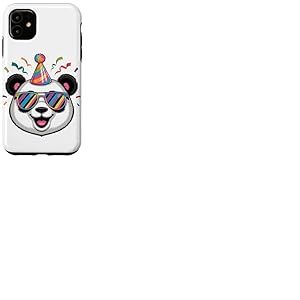 Panda Ours Chapeau De Fête D’Anniversaire Lunettes De Soleil Coque pour iPhone 11