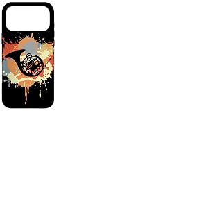 Cor fran&ccedil;ais Dessinateur de cor Joueur de cor Double cor Coque pour iPhone 17 Pro Max
