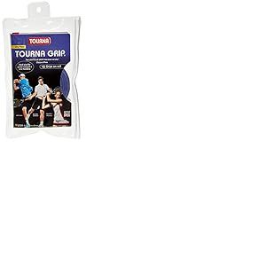 Tourna Grip - Overgrip pour tennis (10 unit&eacute;s), taille L, bleu