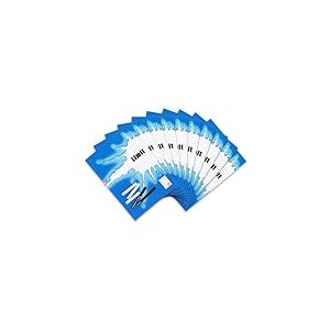 Limit Lot de 10 cahiers A4 16 feuilles lignées sans marge Bleu