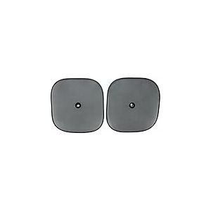 TURBOCAR - Pare-Soleil Voiture - Pare Soleil latéral Fixation à Ventouse - Fixation par Ventouse Centrale homologué en 71-2 pièces - Dimensions: 44 x 38 cm - Couleur: Noir - Protège de la Chaleur